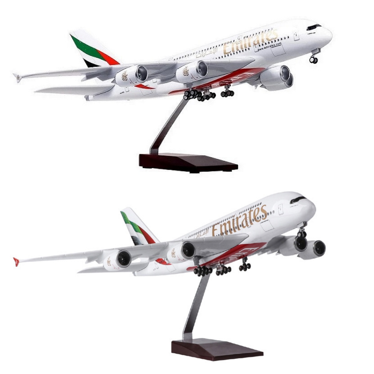 Model Airplane Plastic - New Emirates A380 Model Plane 1/160