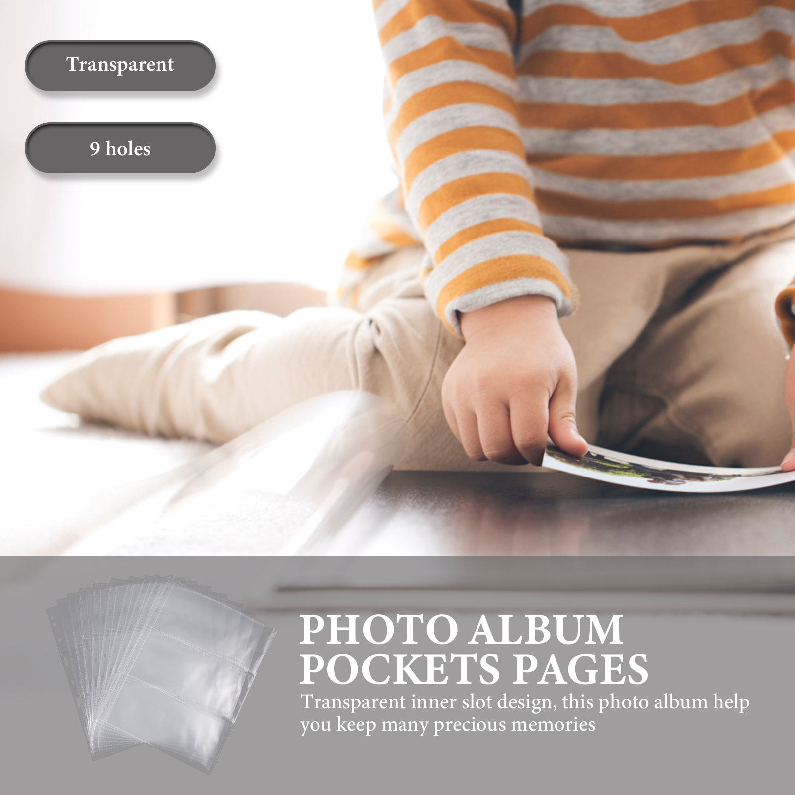 10Pcs Premium Transparent Phot - Trading Card Binder ulasan dan harga