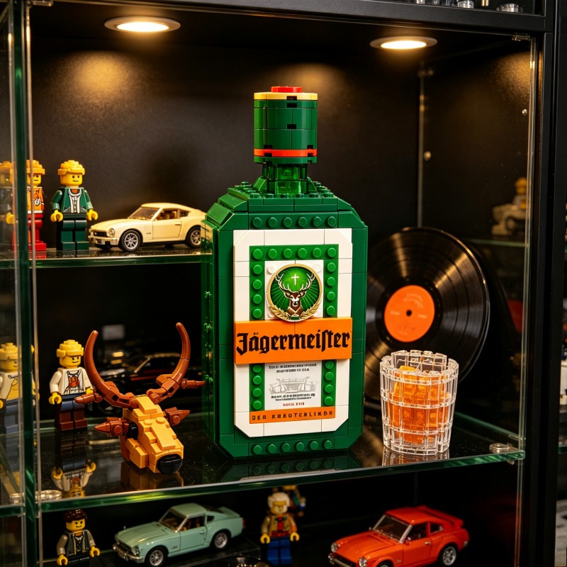 Jagermeister Liquor Bottle Bui - Building Block Mini ulasan dan harga
