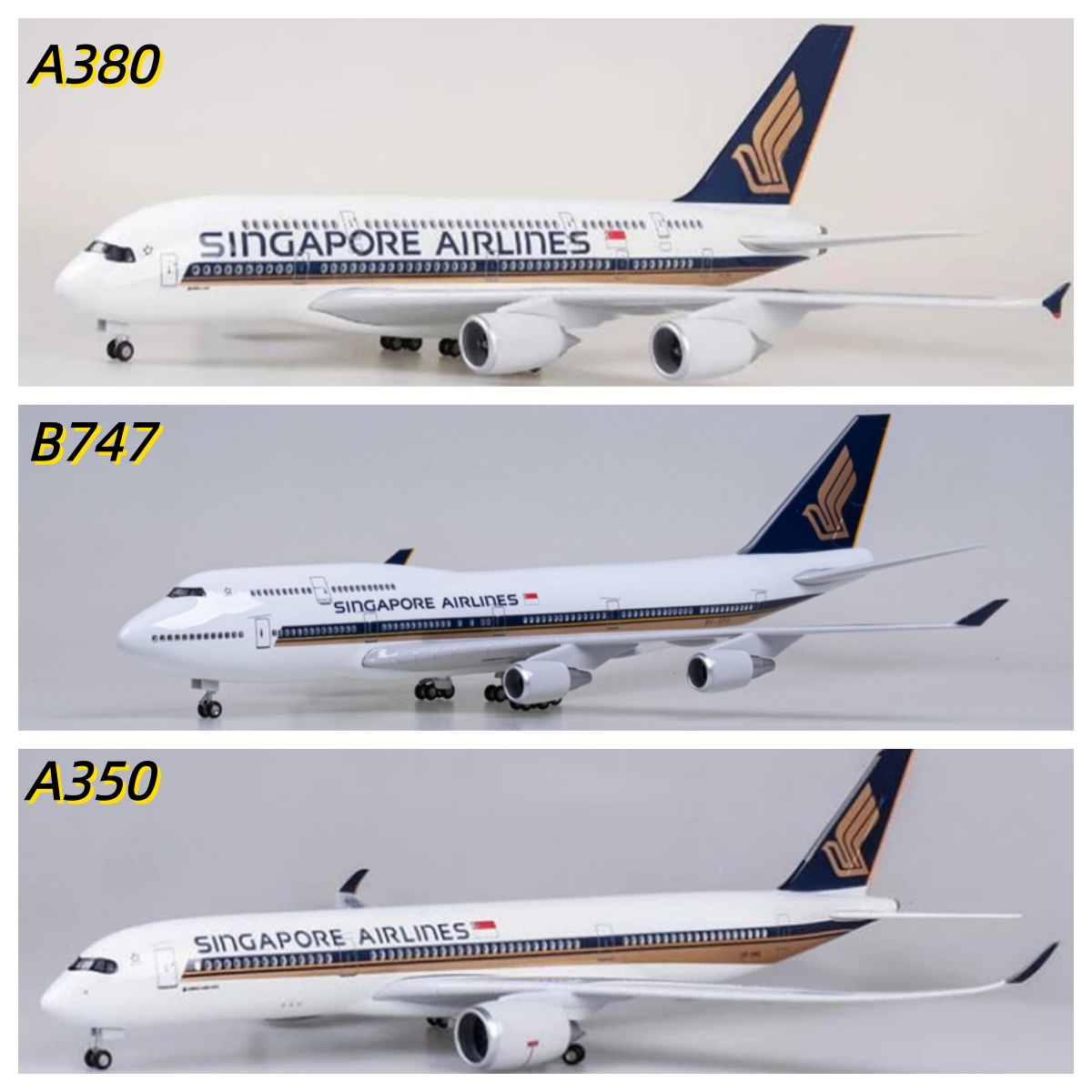 47CM diecast airplanes Singapo - Model Airplane Plastic ulasan dan harga