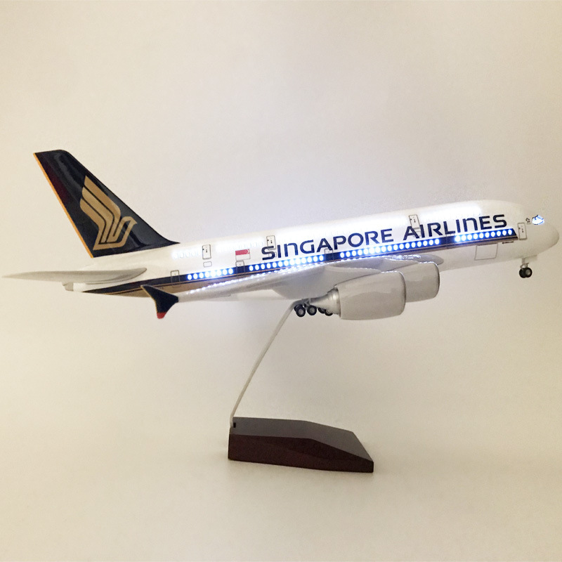 47CM diecast airplanes Singapo - Model Airplane Plastic ulasan dan harga