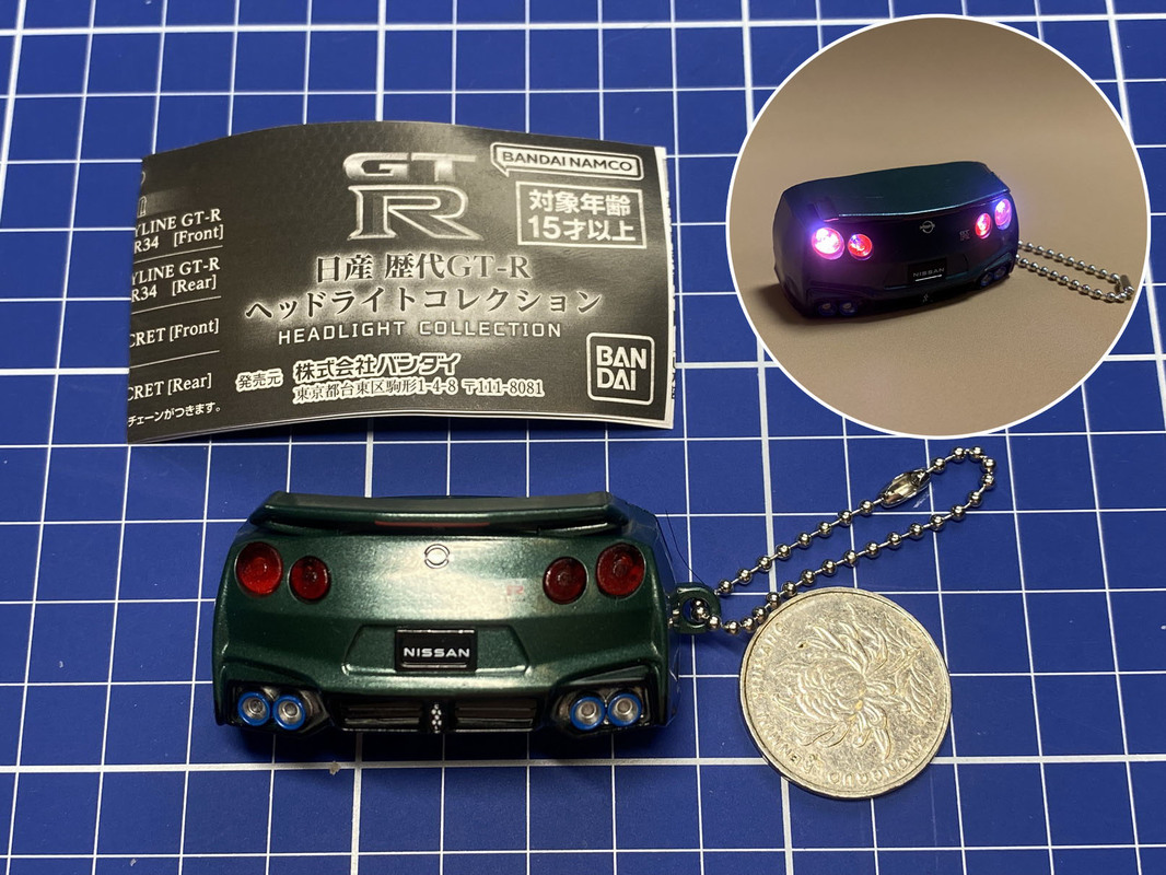 Bandai Nissan Skyline Gt R Led - Capsule Toy Gashapon ulasan dan harga