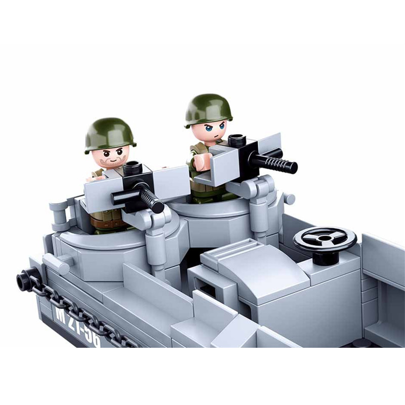 Sluban WW2 US Military Higgins - Lego Minifigure Holder ulasan dan harga