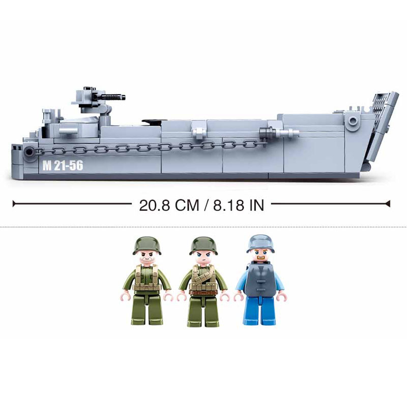 Sluban WW2 US Military Higgins - Lego Minifigure Holder ulasan dan harga