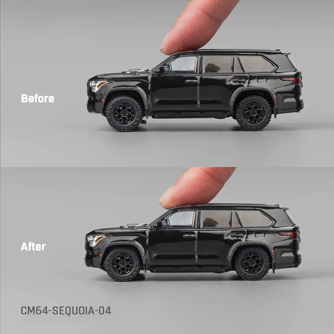 CM 1:64 Sequoia Black Alloy Ca - Die Cast Car 1 64 ulasan dan harga