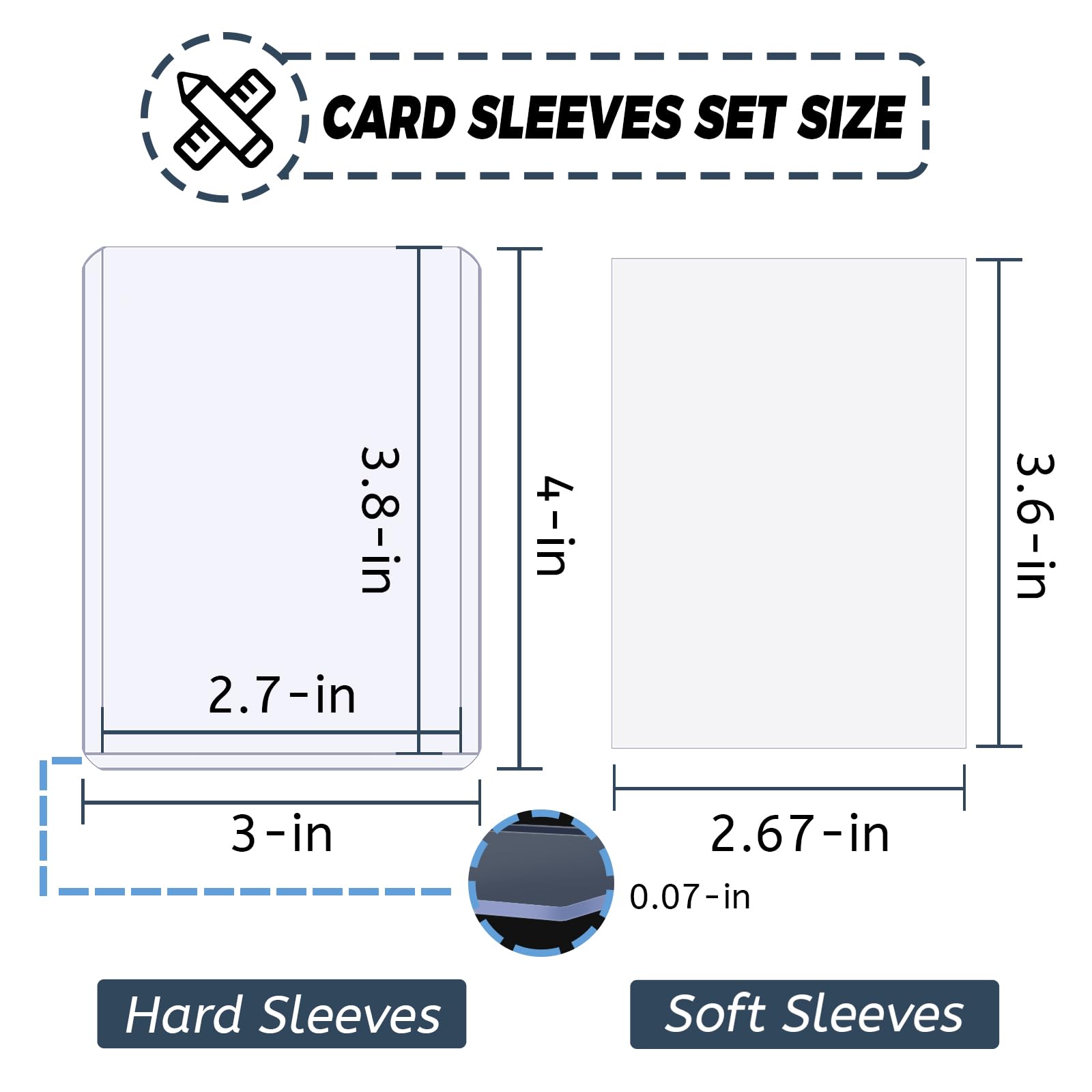 100-600pcs Card Sleeves Hard S - Card Top Loader ulasan dan harga