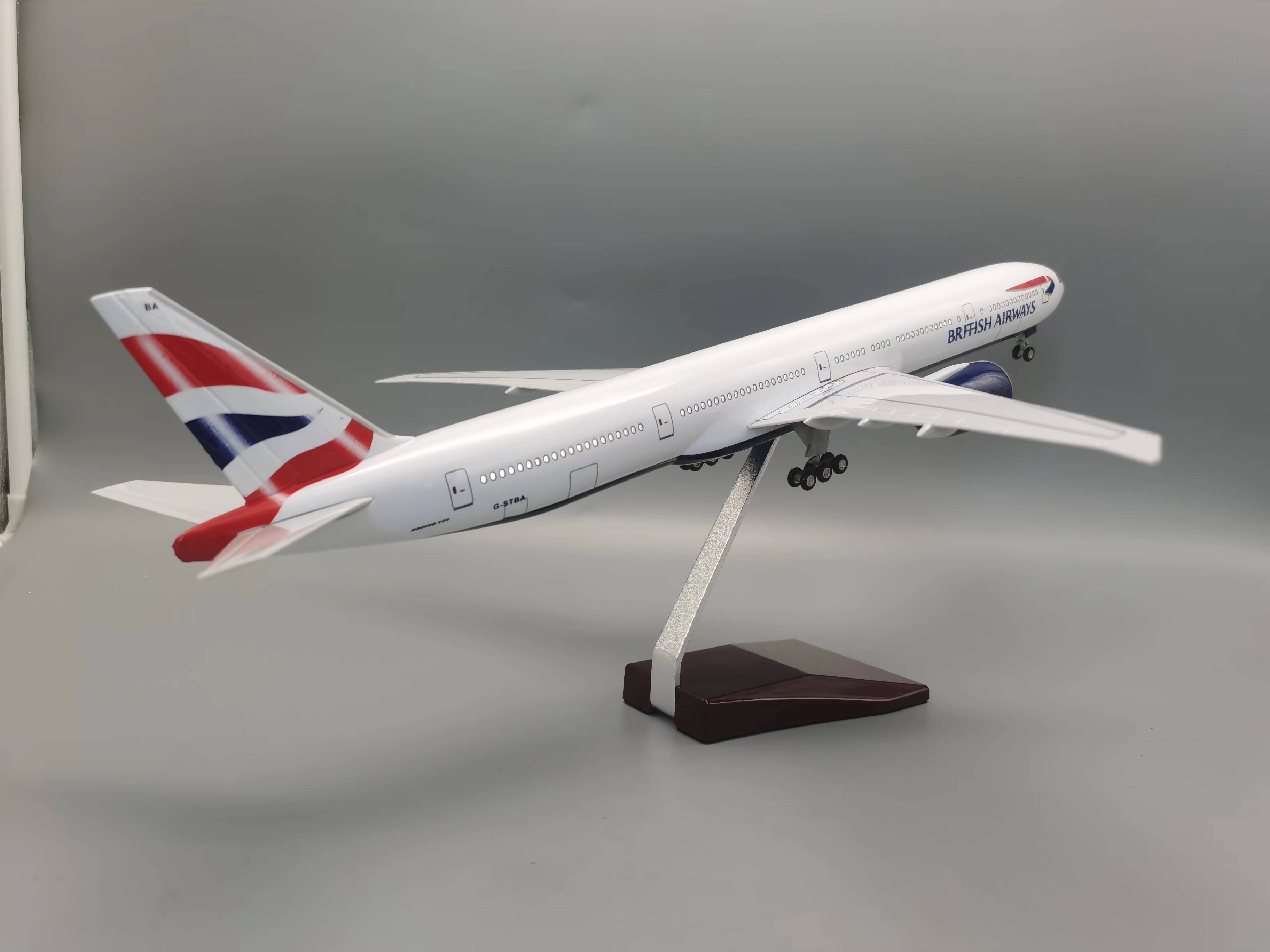47cm Aircraft Diecast 777 Brit - Model Airplane Plastic ulasan dan harga