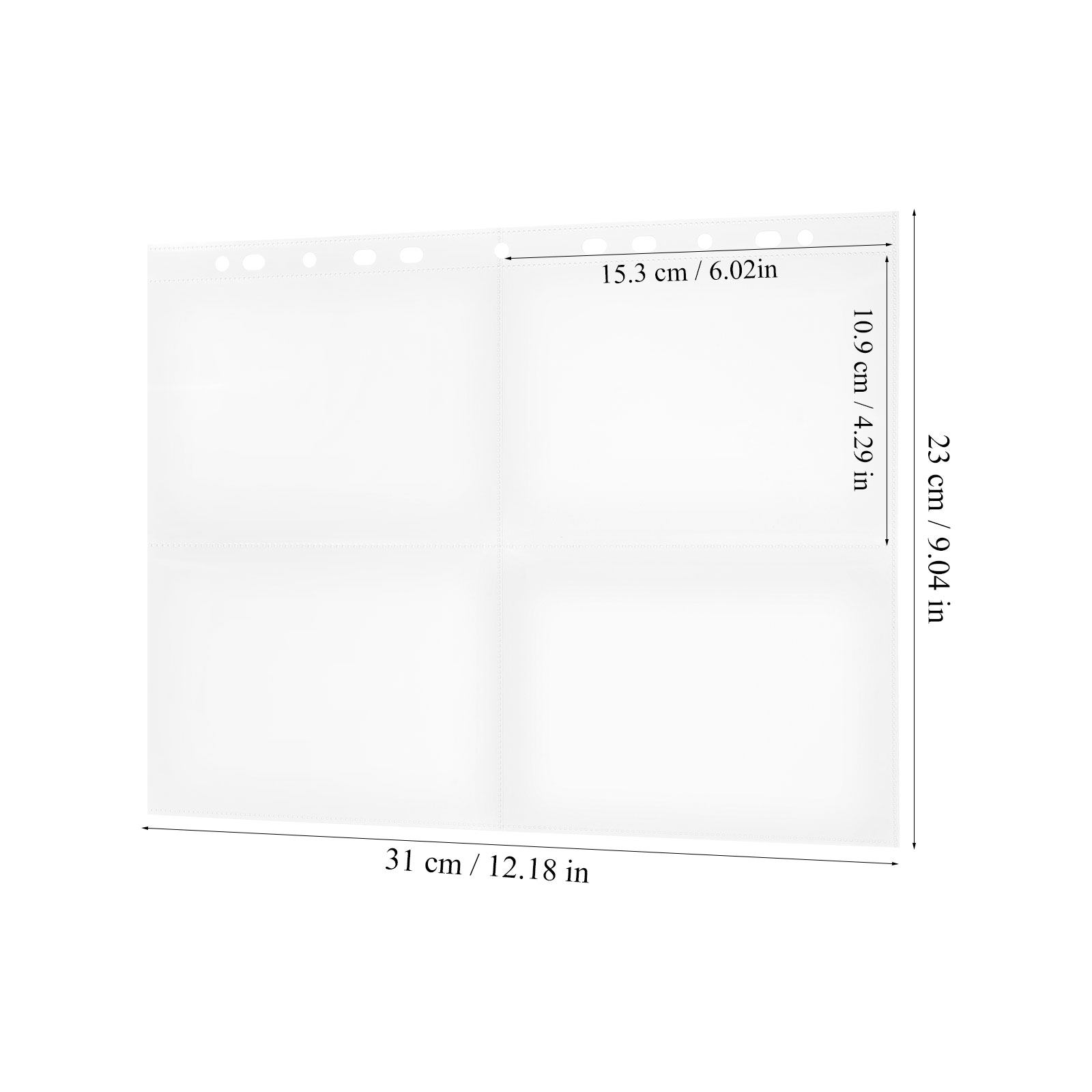 30Pcs Four-Pocket Card Sleeve  - Trading Card Binder ulasan dan harga