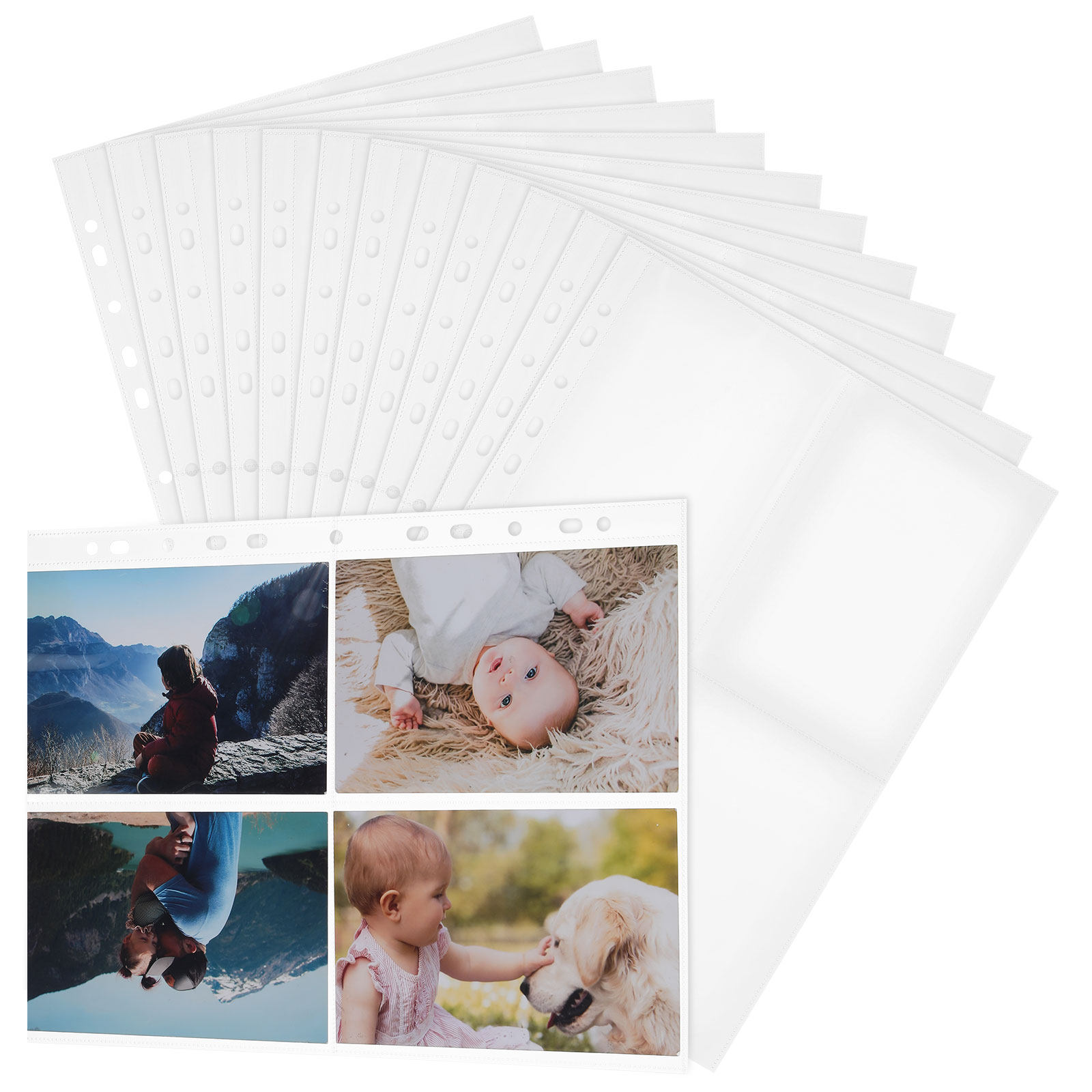 30Pcs Four-Pocket Card Sleeve  - Trading Card Binder ulasan dan harga
